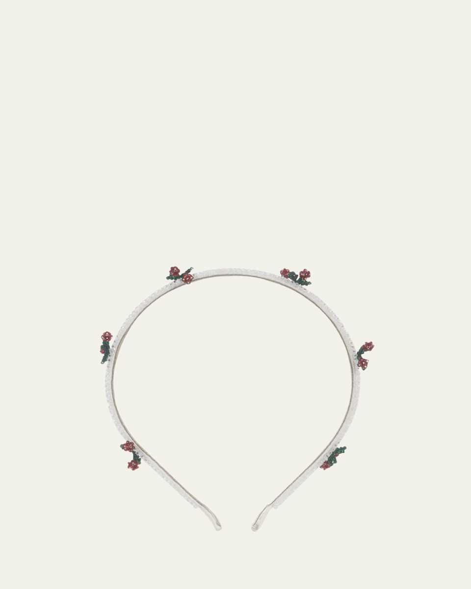 Girl's Pearly Cherry Headband